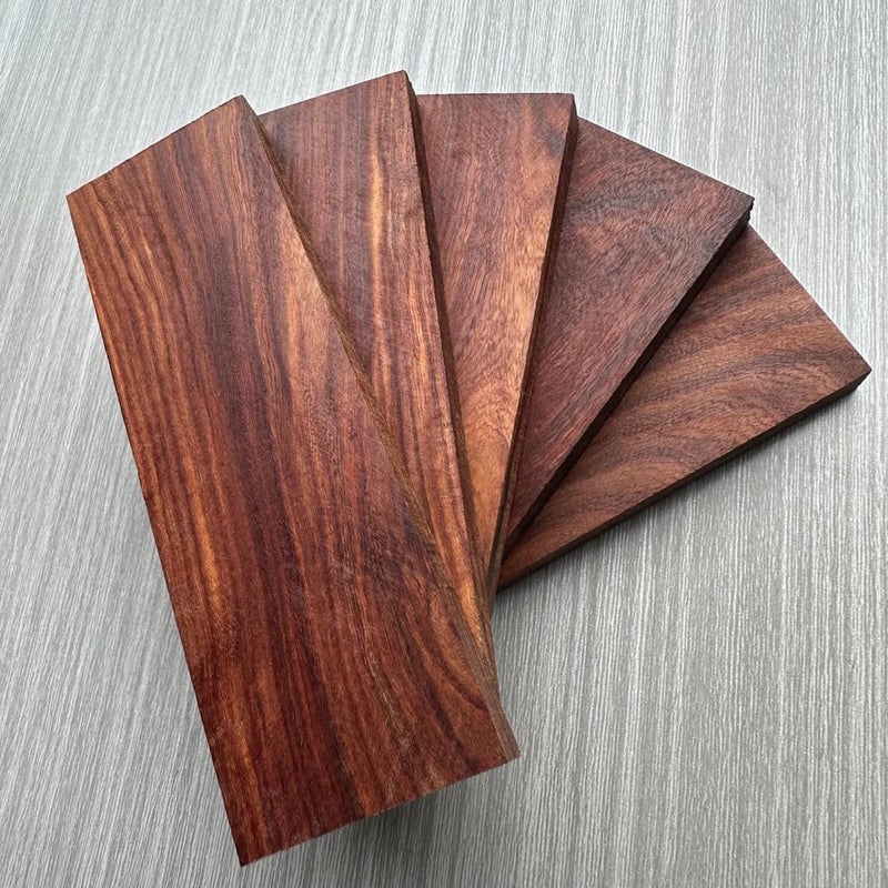 Uotowell Blank Scales Wood Handle for Knife Pre-Cut Sandalwood Sheets for Engraved Decorative Guitar Bodies, Necks, Gun Grips and Knife Handle Scales Blanks - Image 2